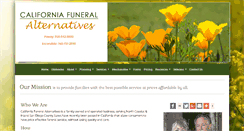 Desktop Screenshot of californiafuneralalternatives.com